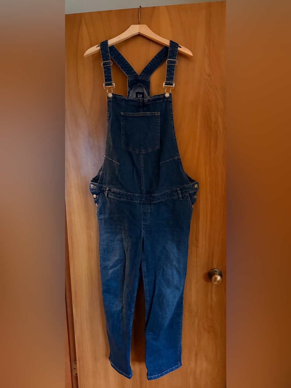 Gap Maternity Denim Overalls Large